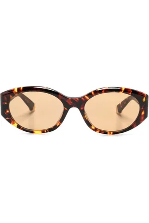 Stella McCartney Gafas de sol ovales con efecto de carey