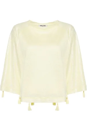 MAX & MOI Top con detalle de borlas