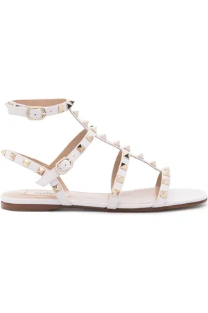 VALENTINO GARAVANI Sandalias Rockstud con tiras enrejadas