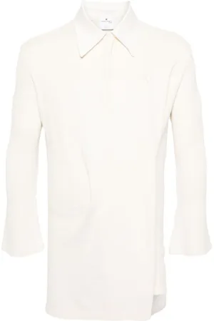 Courrèges Vestido tipo polo con detalle retorcido