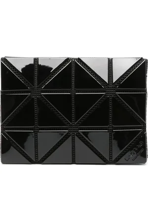Issey Miyake Tarjetero con paneles geométrico