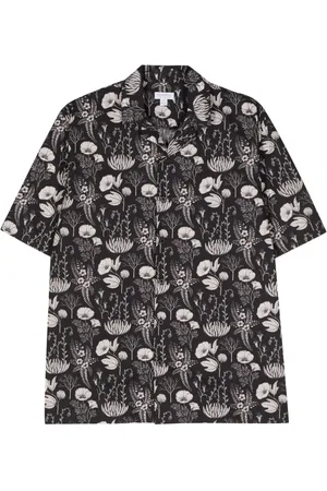 Sunspel Camisa con estampado floral