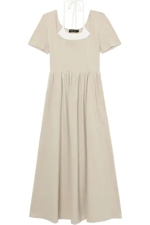 tout a coup Vestido midi con cuello halter