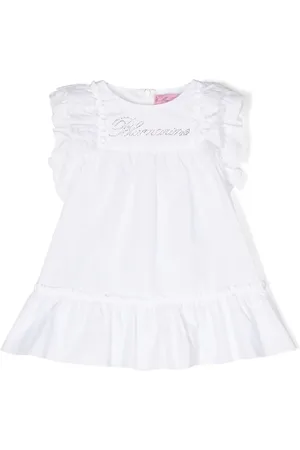 MISS BLUMARINE Vestido con logo de strass