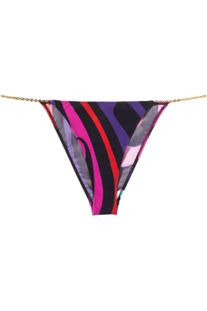Puccini Bragas de bikini con estampado Marmo