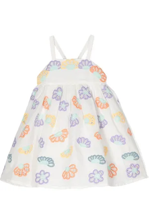 Stella McCartney Vestido con bordado floral