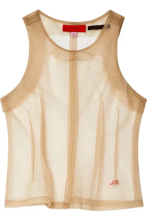 ECKHAUS LATTA Top Sculpt semitranslúcido