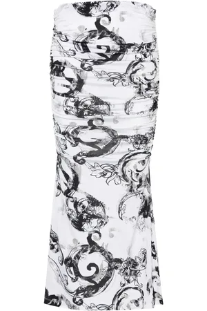 VERSACE Falda Watercolour Couture drapeada