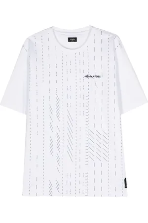 Fendi Camiseta con logo bordado