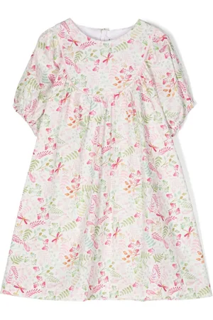 Il gufo Vestido midi con motivo floral