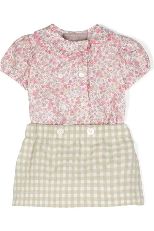 LA STUPENDERIA Set con falda y motivo floral