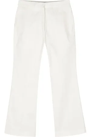 Jil Sander Pantalones tipo gabardina de talle medio