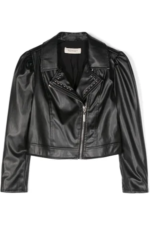 Twin-Set Chaqueta biker con apliques