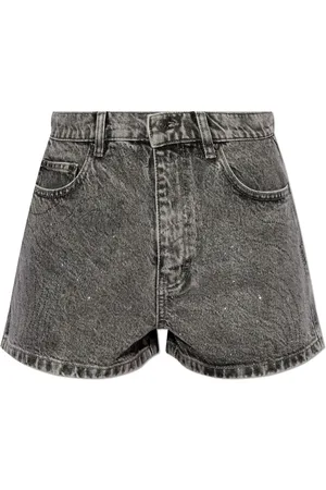 ROTATE Pantalones vaqueros cortos con efecto lavado