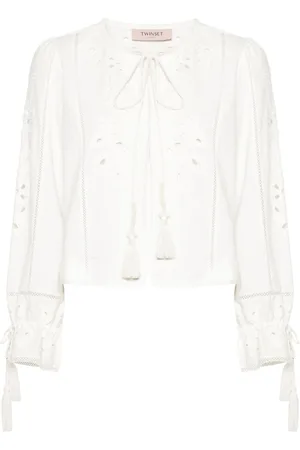 Twin-Set Blusa con diseño bordado