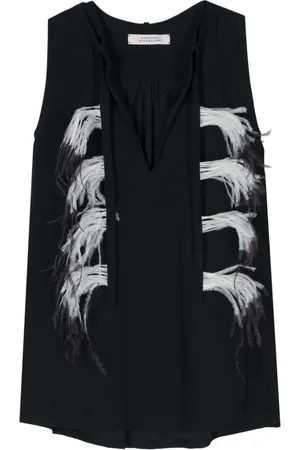 Dorothee Schumacher Blusa con detalle de plumas