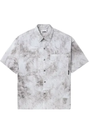 Izzue Camisa con motivo tie-dye y logo
