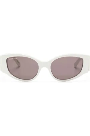 Balenciaga Gafas de sol con montura ovalada y logo