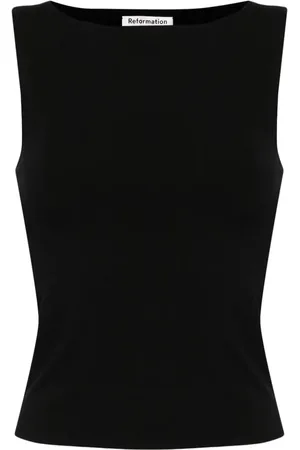 Reformation Top Dusk con cuello barco