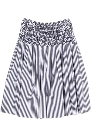 CHANEL Falda midi a rayas 1986-1988