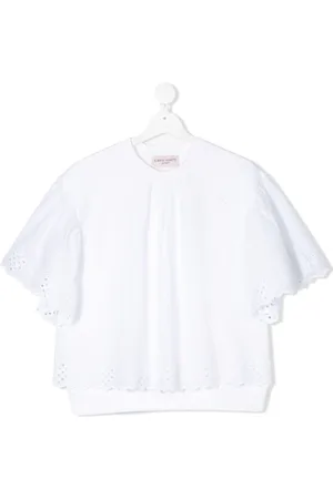 Alberta Ferretti Blusa con ribete de encaje