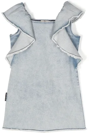 Le pandorine Vestido vaquero con flecos