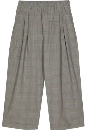 MERYLL ROGGE Plaid-check cotton trousers