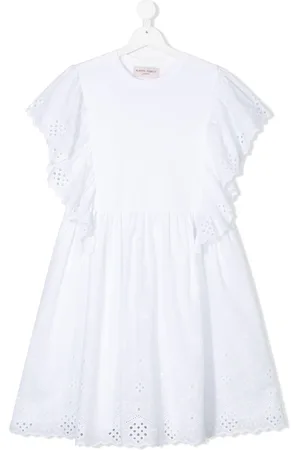 Alberta Ferretti Vestido con ribete de encaje
