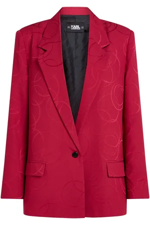 Karl Lagerfeld Blazer con motivo en jacquard