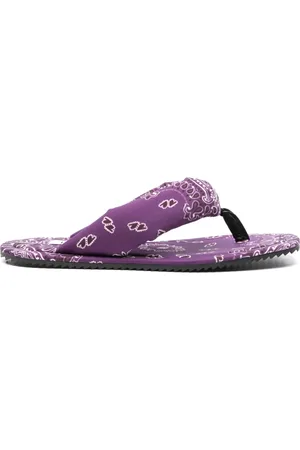 The Attico Sandalias planas con estampado bandana