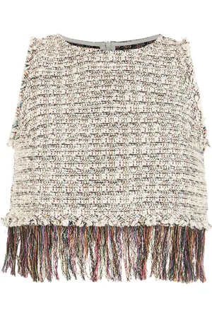Olympiah Top corto con flecos