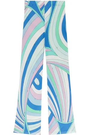 Puccini Pantalones acampanados con estampado iride