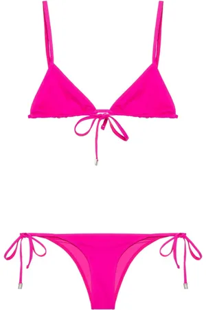 The Attico Bikini con cierre de lazo