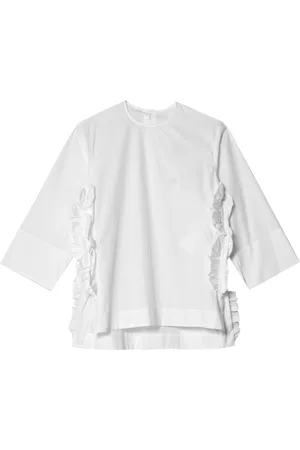 Comme des Garçons Blusa con detalle de volantes