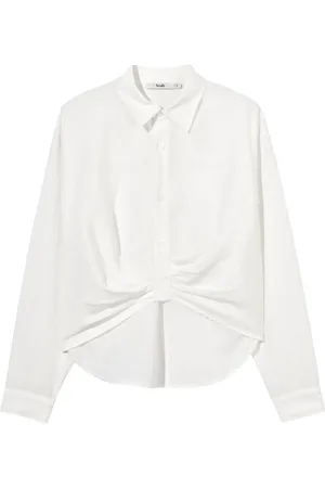 B+AB Camisa con detalle fruncido