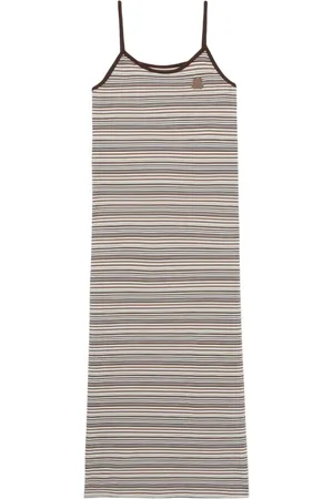 Chocoolate Vestido midi a rayas