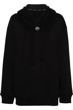 Marine Serre Sudadera con capucha y bordado Moon