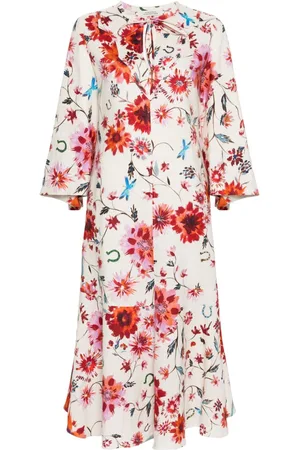 Dorothee Schumacher Vestido midi con motivo floral