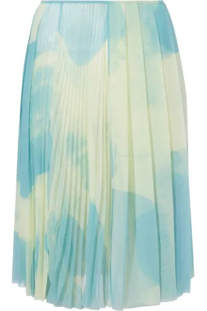Proenza Schouler Falda Judy plisada con estampado abstracto