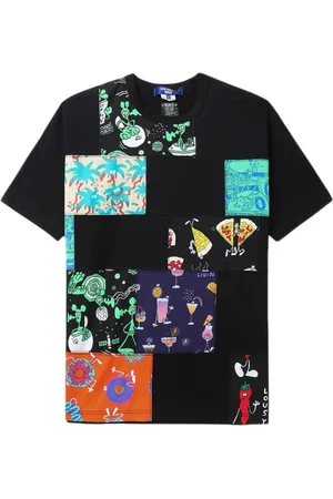 JUNYA WATANABE Camiseta con diseño patchwork de Junya Watanabe x Lousy Livin