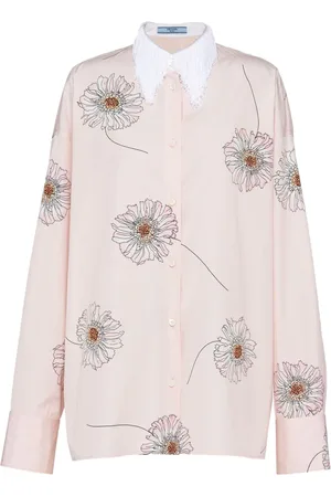 Prada Camisa con estampado Gerbera