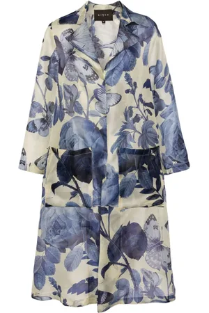 BIYAN Gabardina Romana con estampado floral