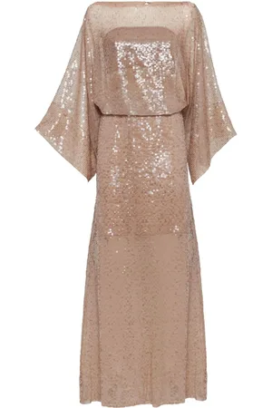 Brunello Cucinelli Vestido largo con lentejuelas