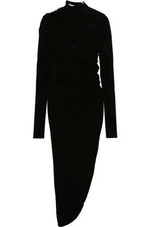 CHRISTOPHER ESBER Vestido largo drapeado asimétrico