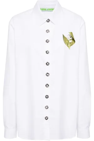 Chopova Lowena Camisa con botones y apliques florales