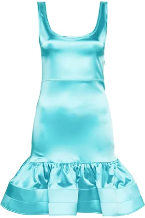Patou Vestido con detalle de volante