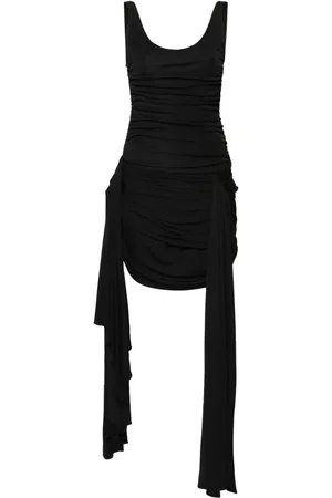 MUGLER Vestido corto drapeado