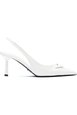 Prada Zapatos con tacón de 75 mm y tira trasera