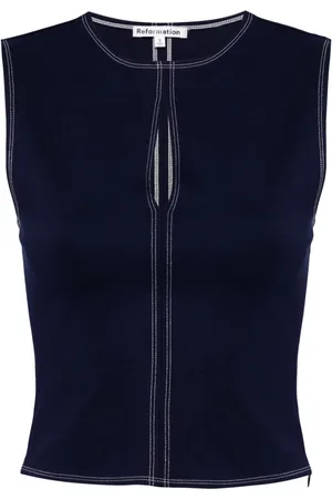 Reformation Top Carsyn con abertura