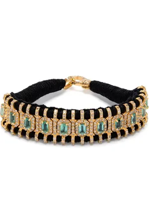 JIA JIA Pulsera con diamantes y esmeraldas